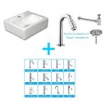 FonteinPack Mini Beta Keramiek 28x24x9 cm Wit (Keuze uit 18, Ophalen of Verzenden, Nieuw, Chroom, Overige typen