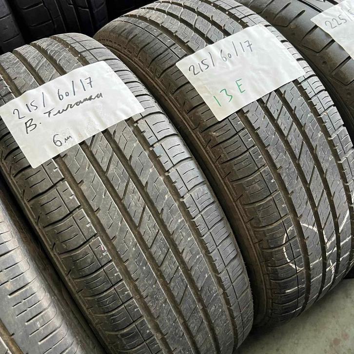 2 x Bridgestone Turanza 215-60-17 Zomerbanden 6mm, Auto-onderdelen, Banden en Velgen, 17 inch, Zomerbanden, 215 mm, Personenwagen