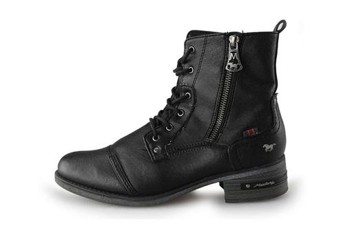 Mustang Veterboots in maat 39 Zwart | 10% extra korting, Kleding | Dames, Schoenen, Zwart, Zo goed als nieuw, Overige typen, Verzenden
