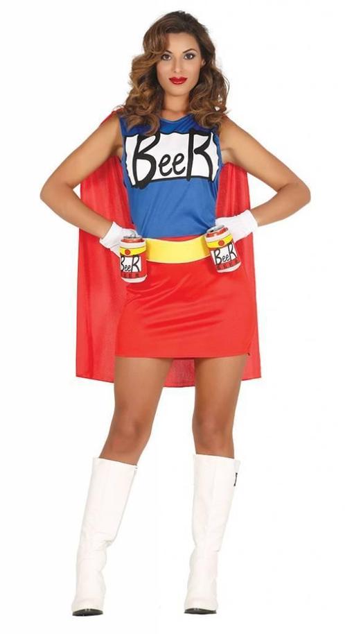 Superheld Kostuum Beer Dames, Kleding | Dames, Carnavalskleding en Feestkleding, Nieuw, Verzenden