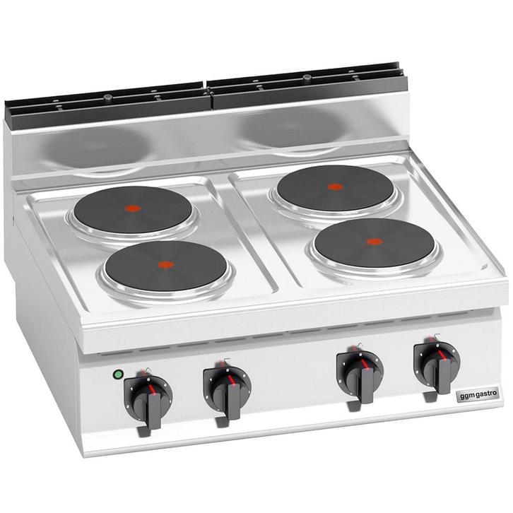 GGM Gastro | Elektrisch fornuis – tafelmodel - 10,4kW - 4 |, Witgoed en Apparatuur, Fornuizen, Inbouw, Nieuw, Verzenden