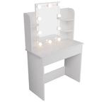 Kaptafel Zoey - Incl. LED - Wit, Verzenden, Nieuw