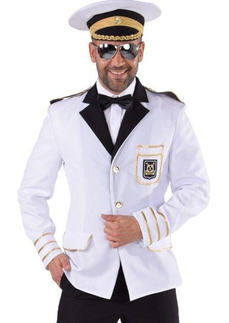 Colbert Kapitein wit elite, Kleding | Heren, Carnavalskleding en Feestkleding, Nieuw, Ophalen of Verzenden