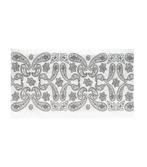 Haarband Multifunctioneel Paisley Print Zwart Wit, Verzenden, Nieuw