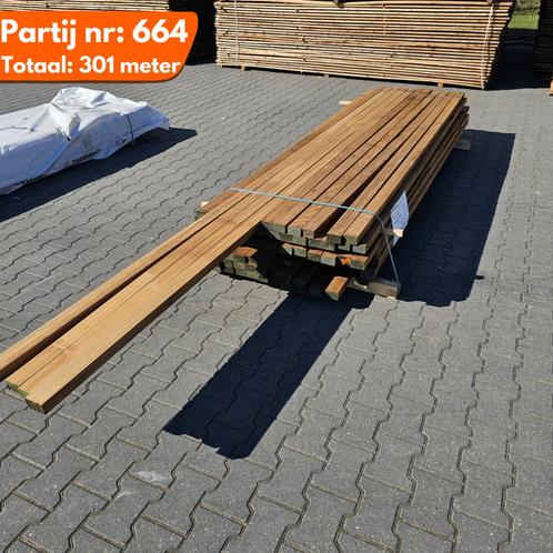 Thermo Fraké Geschaafde Balk 2750-4250x70x40mm, Tuin en Terras, Overige Tuin en Terras, Ophalen of Verzenden