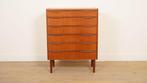 Vintage Deense ladekast | Teak | 6 lades | 103 cm, Ophalen of Verzenden, Nieuw