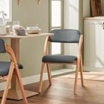 2dekans | SoBuy Houten Klapstoel met Gestoffeerde Zitting -, Huis en Inrichting, Stoelen, Ophalen of Verzenden, Zo goed als nieuw