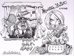 Pentekening Amerika - Martha frist living (lijst optie), Antiek en Kunst, Verzenden