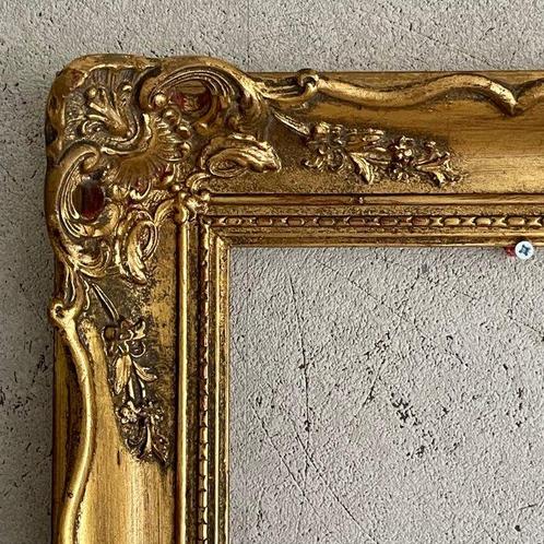 Lijst - Hout - Verguld Schilderij Kader, Antiek en Kunst, Curiosa en Brocante
