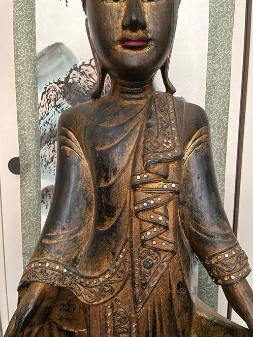 Grote Boeddha van 93 cm in de Burma-Mandalay-stijl - Myanmar, Antiek en Kunst, Kunst | Niet-Westerse kunst