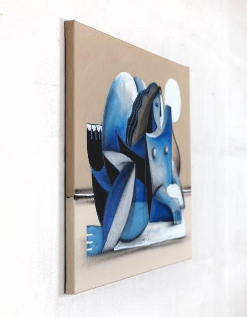 Jone Hopper - Muse allongée, Antiek en Kunst, Kunst | Schilderijen | Modern