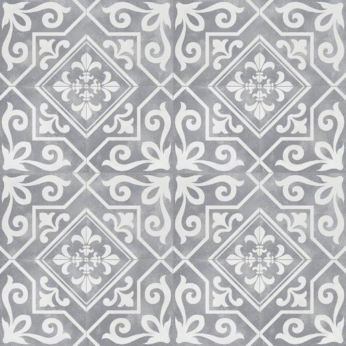 Vloertegel ayala zilver grijs reverse 45x45 cm  4 in 1 tegel, Doe-het-zelf en Verbouw, Tegels, Vloertegels, Nieuw, 10 m² of meer