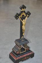 Crucifix - Marmer, Verguld - 1850-1900 - Kruisiging van