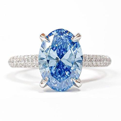 Zonder Minimumprijs - Ring - 14 karaat Witgoud - 2.86ct. tw., Sieraden, Tassen en Uiterlijk, Ringen