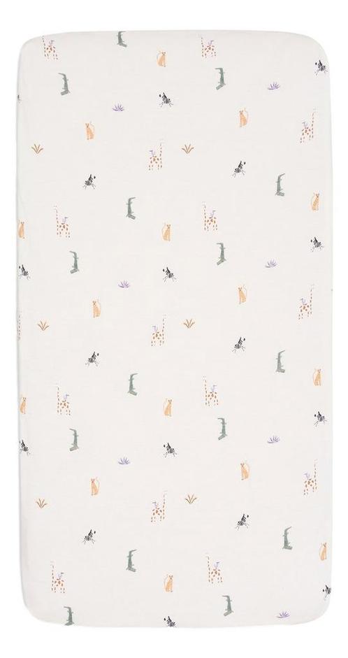 Jollein Jersey Jungle Jambo 70 x 140/150 cm Junior Hoeslaken, Kinderen en Baby's, Dekens, Slaapzakjes en Inbakerproducten, Nieuw