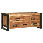 vidaXL Salontafel with Drawer Bruin 90 x 50 x 38 cm Massief, Huis en Inrichting, Tafels | Salontafels, Verzenden, Nieuw, 50 tot 100 cm