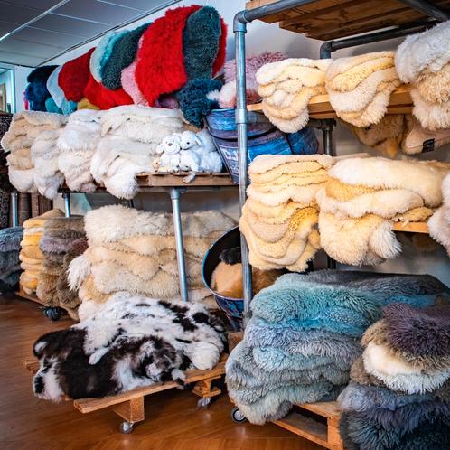 Vintage schapenvacht, Huis en Inrichting, Stoffering | Tapijten en Kleden, Gebruikt, Ophalen of Verzenden