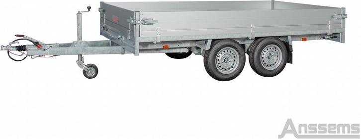 Anssems Plateauwagen ASX 2500kg 325×178, Auto diversen, Aanhangers en Bagagewagens, Ophalen of Verzenden