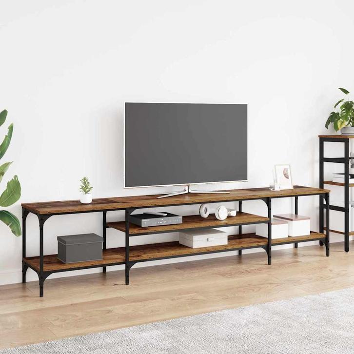 vidaXL TV-kast Oud Hout 201 x 35 x 45 cm Gemonteerd hout en, Huis en Inrichting, Kasten | Televisiemeubels, Nieuw, Minder dan 50 cm