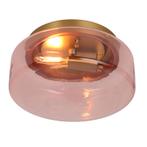 Design plafondlamp roze, Byron, Ophalen of Verzenden, Nieuw, Glas, Design