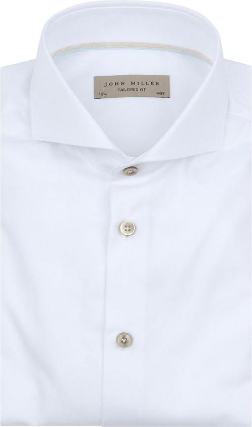 John Miller Overhemd Wit maat 42 Heren, Kleding | Heren, Overhemden, Wit, Nieuw, Verzenden