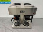 RVS Dubbele Koffiezetapparaat Koffiemachine 2 x 1,8 liter, Gebruikt, Ophalen of Verzenden