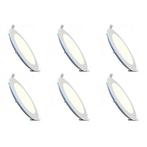 Voordeelpak LED Downlight Slim 6 Pack - Inbouw Rond 3W -, Nieuw, Plafondspot of Wandspot, Led, Ophalen of Verzenden