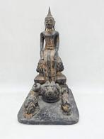 Buddha 22 cm Myanmar - hout - Myanmar - negentiende eeuw, Antiek en Kunst, Kunst | Niet-Westerse kunst