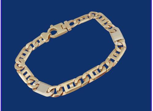 Zware brede 14 karaat Gouden Rolex Armband Rolexschakel, Sieraden, Tassen en Uiterlijk, Armbanden, Goud, Nieuw, Goud, Verzenden