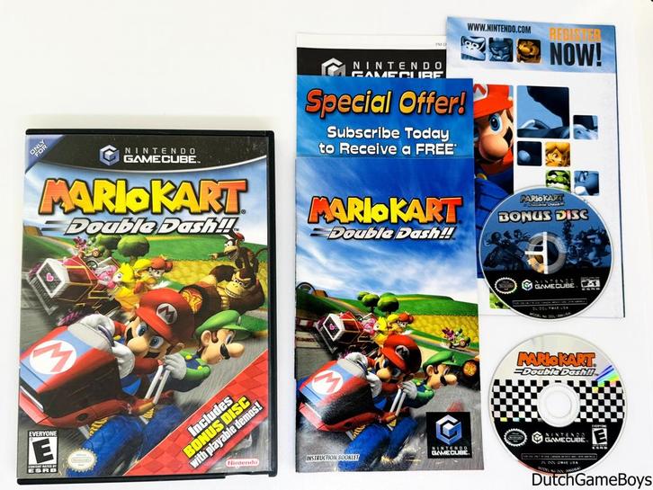 Nintendo Gamecube - Mario Kart - Double Dash + Bonus Disc -, Spelcomputers en Games, Games | Nintendo GameCube, Gebruikt, Verzenden