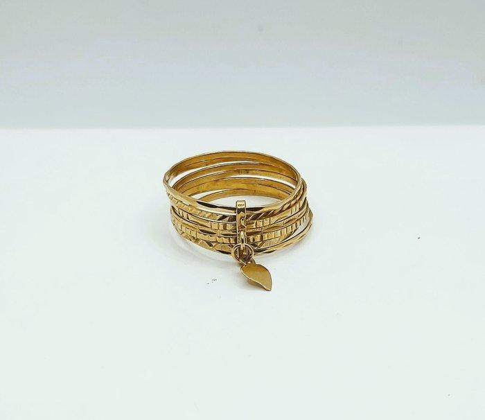 Zonder Minimumprijs - Ring - 19.2 kt. Geel goud, Sieraden, Tassen en Uiterlijk, Ringen