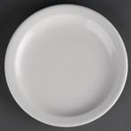 Witte porselein Borden | 20 cm (12 stuks), Verzenden