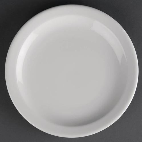 Witte porselein Borden | 20 cm (12 stuks), Zakelijke goederen, Horeca | Overige, Verzenden