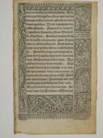 Vostre - Leaf from a book of hours, printed on vellum - 1502, Antiek en Kunst, Antiek | Boeken en Bijbels