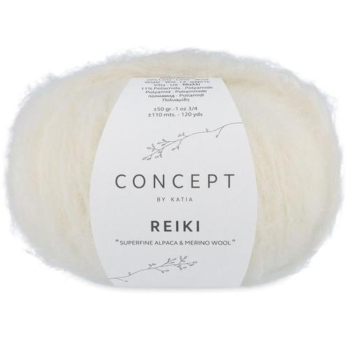 Katia Concept Reiki - 100 ecru - Alpaca Garen, Hobby en Vrije tijd, Breien en Haken, Ophalen of Verzenden