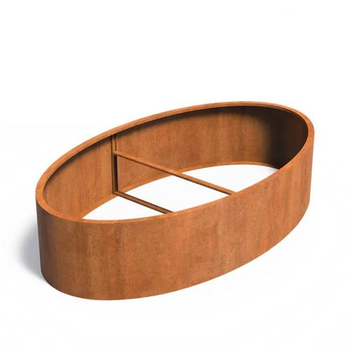 Cortenstaal plantenbak 280x160x60cm - Zonder bodem, Tuin en Terras, Bloembakken en Plantenbakken, 60 cm of meer, 100 cm of meer