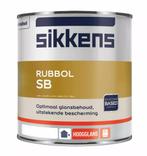 Sikkens Rubbol SB RAL 9016 | Verkeerswit 1L, Doe-het-zelf en Verbouw, Verf, Beits en Lak, Verzenden, Wit, Nieuw, Verf