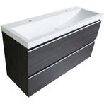 Wiesbaden Shall Onderkast - 100x36cm - Houtnerf Grijs, Huis en Inrichting, Badkamer | Badkamermeubels, Ophalen of Verzenden, Nieuw