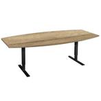 Vergadertafel natuur eiken, Huis en Inrichting, Verzenden, In hoogte verstelbaar, Nieuw, Bureau