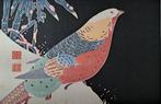 Japanese Woodblock Print - Golden Pheasant in the Snow by
