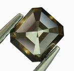 1 pcs Diamant - 1.04 ct - Smaragd - Natural Fancy Deep