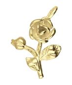 Gouden Roos met tak ketting hanger, Verzenden, Nieuw