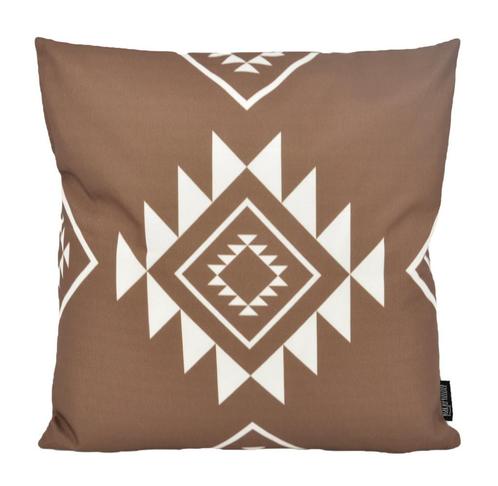 Ibiza Brown - Outdoor | 45 x 45 cm | Kussenhoes | Katoen, Huis en Inrichting, Woonaccessoires | Kussens, Verzenden