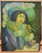 Europese school (XX) - Femme en bleu