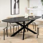 Eettafel Ovaal Leo - MAGAZIJN OPRUIMING - Zwart - magazij..., Huis en Inrichting, Complete eetkamers, Nieuw