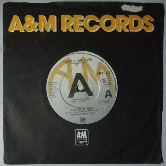 Bryan Adams - Hidin From Love - Single, Cd's en Dvd's, Vinyl Singles, Verzenden