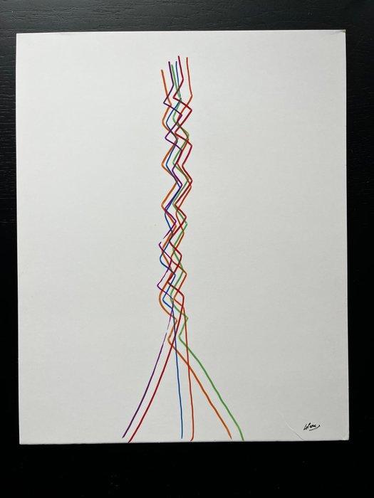 Julio Le Parc (1928) - Dessin Infini 4, Antiek en Kunst, Kunst | Designobjecten