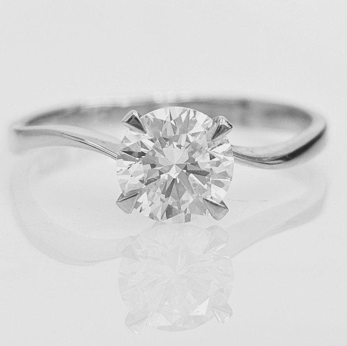 Verlovingsring - 14 karaat Witgoud - 1.04ct. tw. Diamant, Sieraden, Tassen en Uiterlijk, Antieke sieraden
