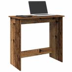 vidaXL Bureau 80x40x75 cm bewerkt hout oud houtkleurig, Verzenden, Nieuw