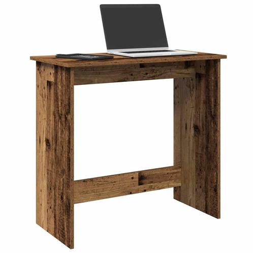 vidaXL Bureau 80x40x75 cm bewerkt hout oud houtkleurig, Huis en Inrichting, Bureaus, Nieuw, Verzenden